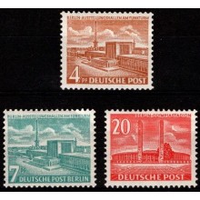 1954. Berlin. Bygningsværker. Sæt. Postfrisk.